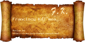 Franciscy Kámea névjegykártya